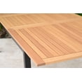 thumbnail image 3 of Amazonia 94.9" Aluminum Extendable Outdoor Dining Table, Teak, 3 of 8