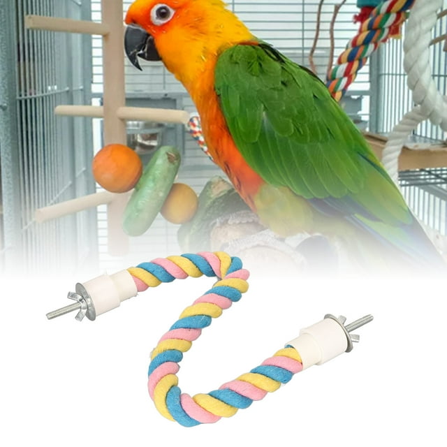 Juguete de Perchas de Resistencia a las Mordeduras Columpio de Cuerda de Algodón Juguete para Pájaros Rompedor del Aburrimiento Cuerda para Escalar Pájaros Columpio para ANGGREK Otros