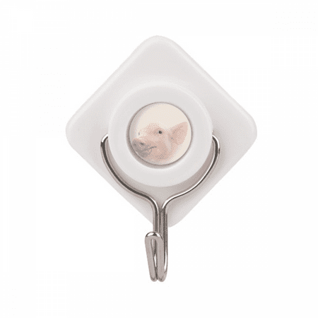 

Pork Nose Eyes Art Deco Fashion Adhesive Wall Hooks Hanging Self Sticky