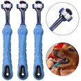 thumbnail image 1 of Cepillo de dientes para perros de 3 piezas para el cuidado dental de mascotas, cepillo de dientes de triple cabezal, mango ergonómico para una fácil oral LingWen 9024715631435, 1 of 1
