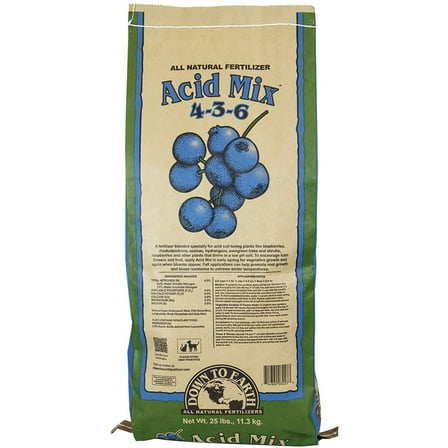 Down to Earth (#DTE03227) Organic Acid Fertilizer Mix 4-3-6, 25 lb