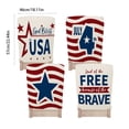 thumbnail image 3 of Patriotic Chair Covers Set of 4 for Independence Day and Memorial Day Decorations, American Flag Design Polyester Chair Back Covers for Home Kitchen Dining Party Holiday, 3 of 6
