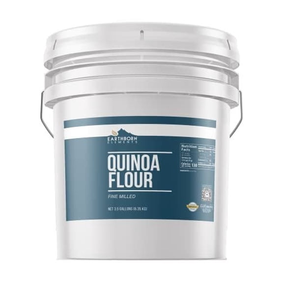 Earthborn Elements Quinoa Flour 3.5 Gallon Bucket, Vegan, Baking & Cooking