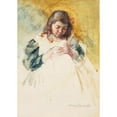 thumbnail image 2 of Mary Cassatt 11x14 Black Ornate Wood Framed Double Matted Museum Art Print Titled: Francoise Sewing (No. 2) (1909), 2 of 5