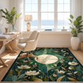 thumbnail image 3 of Design&I 3'x5' Washable Throw Rug Funky Mystical Occult Botanical Abstract Symmetrical Surreal for Entryway, Kitchen, Ultra-Thin & Non-Slip Skid-Resistant Small, 3 of 7