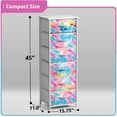 thumbnail image 6 of Sorbus 6-Drawer Fabric Dresser for Kids - Tall Storage Tower, Closet Organizer with Steel Frame & Wood Handles for Nursery, Playroom & Bedroom, Tie-Dye Rainbow, 6 of 6