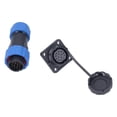 thumbnail image 4 of Conector de alimentación a prueba de agua, enchufe de aviación cuadrado, adaptador industrial para soldadura, 250 V, 5 A, SP2014 pines, 4 of 12
