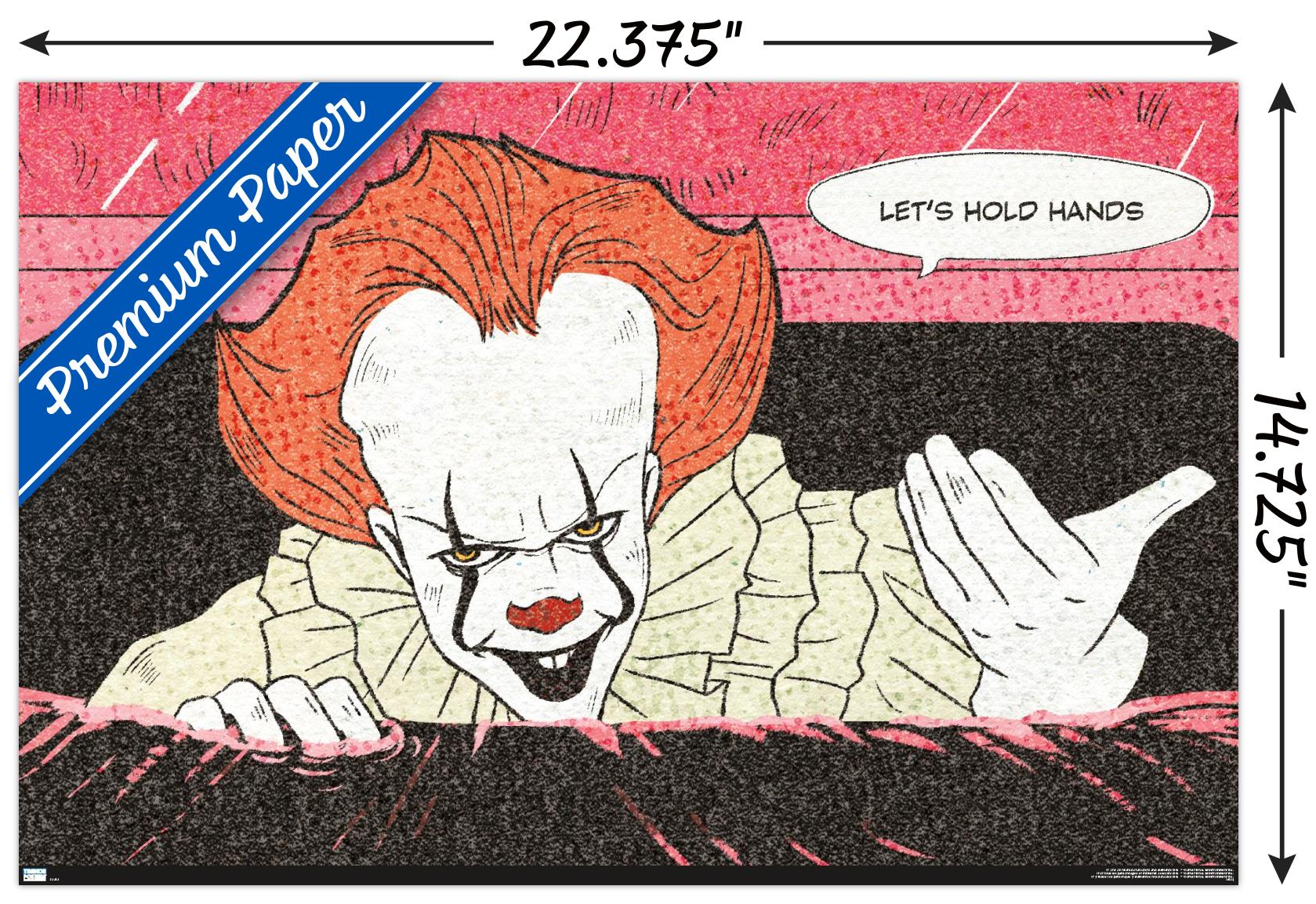 IT - Let's Hold Hands Wall Poster, 14.725" x 22.375"