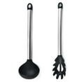thumbnail image 1 of Juego de mini utensilios de cocina de 2 piezas: utensilios de cocina de acero inoxidable y silicona, 1 of 5
