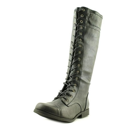 round toe knee high boots