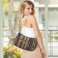 thumbnail image 5 of FORMRS Womens Shoulder Bag with Chain Strap Clutch Purse Cute Tote Handbag, Beige Geometric, 5 of 7