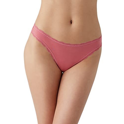 b.tempt'd by Wacoal Women's Inspired Eyelet Thong Panty, Slate Rose, Large