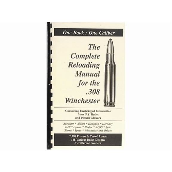 Loadbooks USA 308 Winchester Reloading Manual