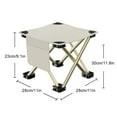 thumbnail image 3 of fastboy Durable Folding Chairs For Hiking And Fishing Trips Foldable Chairs Comfortable Lightweight Compact white Small size, 3 of 6
