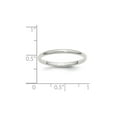 thumbnail image 3 of Gem & Harmony Ladies 2mm Wedding Band Ring in Sterling Silver for Women, 3 of 5