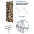 thumbnail image 3 of Leopard Printed Blackout Curtains French Door Curtains for Door Window, Modern Animal Fur Patterns Privacy Drapery for Patio/Sidelight Doors, 1 Panel with Tieback, 54 x 40 Inches, 3 of 6
