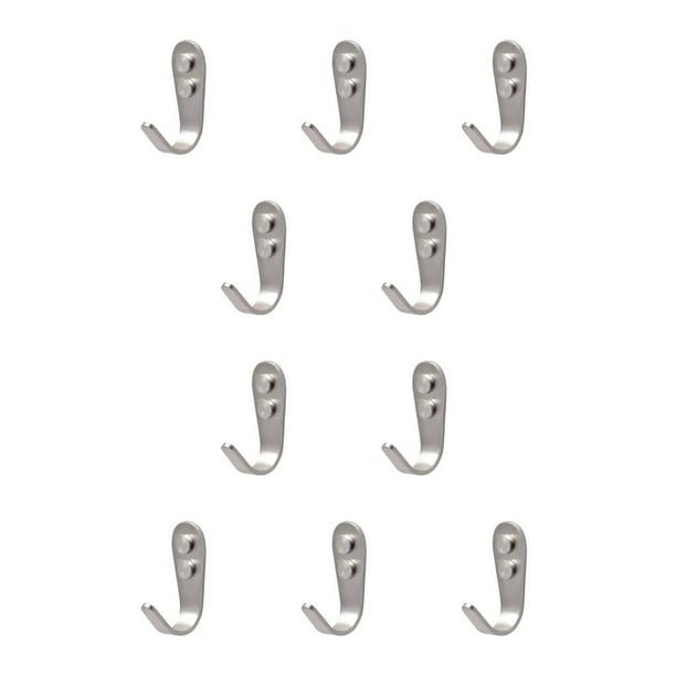 Advancent Colgador de ropa de 10 piezas, resistente, sin perforaciones, autoadhesivo, resistente a desgarros, para el hogar, cocina, gancho para Decoración del hogar Grande 3mm