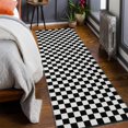 thumbnail image 2 of Seavish Checkered Rug 2x6 Ft Black and White Hallway Runner Rug Washable Indoor Outdoor Entryway Runner Rug Checkerboard Rug Reversible Area Rugs for Bedroom Bathroom Laundry Room Kitchen, 2 of 8