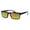 Black/Orange, variant on Mens Minimal Thin Plastic Narrow Rectangular Agent Sunglasses Tortoise Gold Mirror