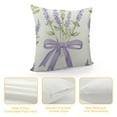 thumbnail image 4 of GOSMITH  Watercolor Lavender Flower Throw Pillow Covers Decorative Pillowcases Soft Cushion Covers for Sofa Couch Bed Home Decor, 4 of 5