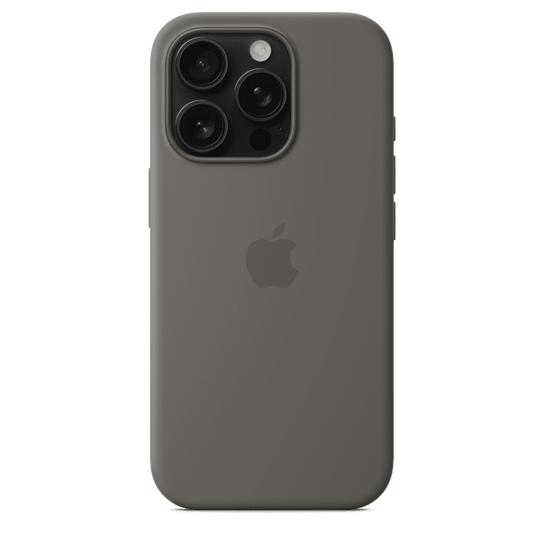 Apple iPhone 16 Pro Silicone Case with MagSafe - Stone Gray