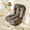 Black, variant on High Back Chair Cushion Set with Ties, Thickened Plush Seat & Backrest Pillow for Office Chair, Desk Chair, Dining Chair, or Rocking Chair, Indoor Use, Brown