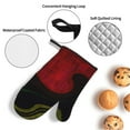 thumbnail image 5 of YFYANG Oven Mitts and Pot Holders Sets 4 Pieces, Non-Slip Heat Resistant Abstract Wood Texture Kitchen Glove Pot Mat for Cooking and Baking, 5 of 8