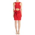 thumbnail image 2 of Xscape Ruffle Back Stretch Sheath Dress 8 Red, 2 of 5