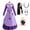 B, variant on Women’s Asha Costume Dress Halloween Cosplay Princess Outfits with Accessories