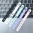thumbnail image 4 of Gallickan Silicone Cable Ties 5-Pack, Reusable Cord Organizer Straps, Locking Wire Manager for Electronics, Travel Size, White, 4 of 4