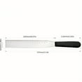 thumbnail image 4 of Stainless Steel Icing Spatula With Scale, Right Angle Cake Scraper Frosting Smoother, Ergonomic Handle, Versatile Baking Tool For Cake Decorating, Icing, Frosting, Leveling For, 4 of 8