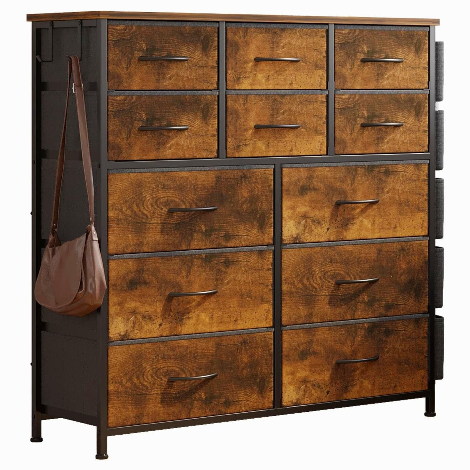 WhizMax Modern 12 Drawer Dresser Chest, Large Fabric Storage