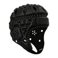 thumbnail image 1 of Casco de rugby con protección para la cabeza, absorción de impactos, ajustable. Negro, 1 of 9