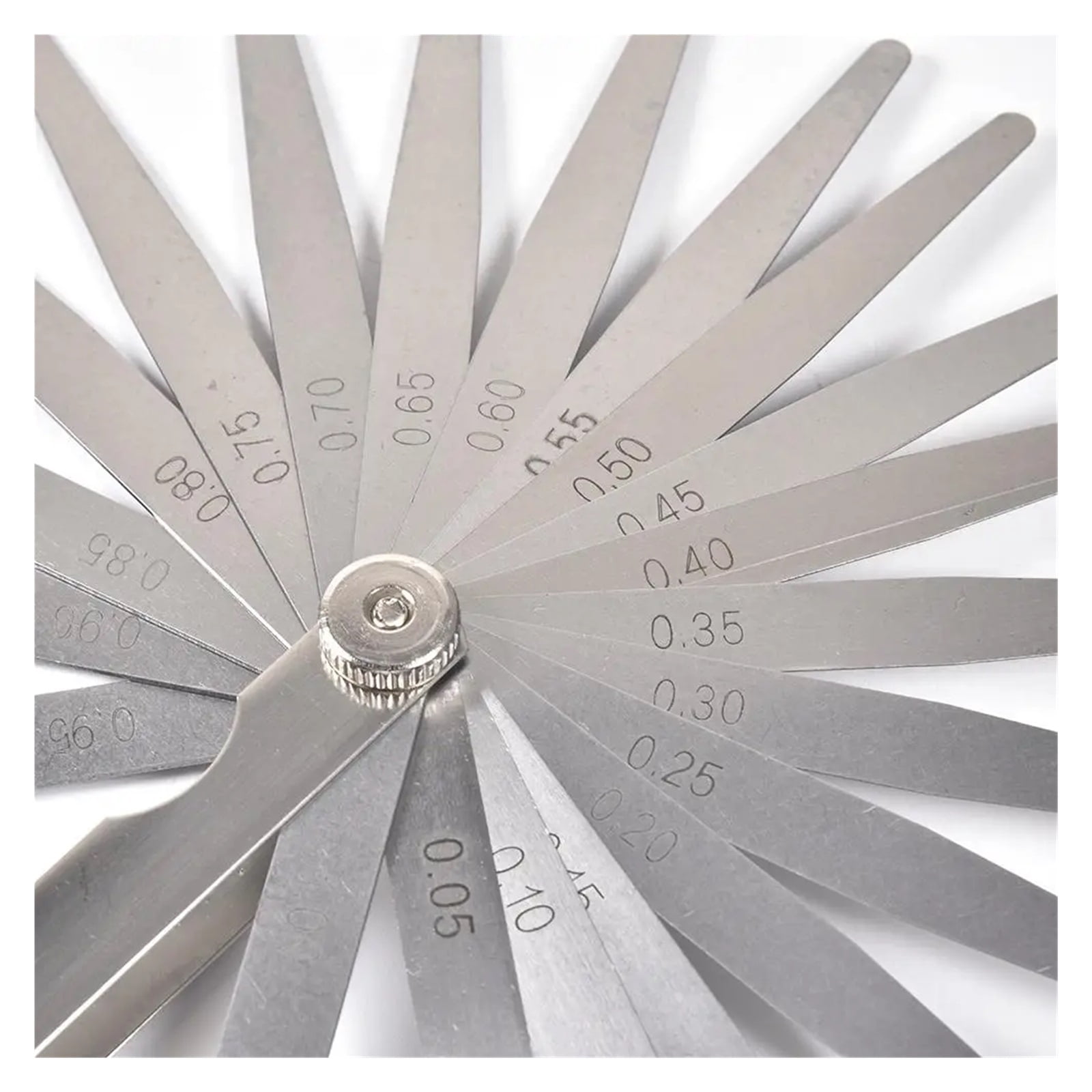 20 Blades 0.05-1.00MM Metric Feeler Gauge For Clearance Measurements Gauge Measure Tool For Feeler Gauge Valve Use ,Corrosion-Resistant