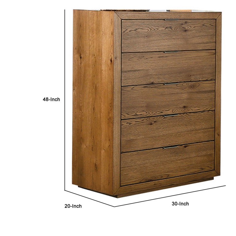 better homes and gardens bryant 5-drawer dresser rustic brown finish Cool Rustic 5-Drawer Chest