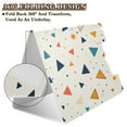 thumbnail image 2 of FORMRS A4 Clipboard Folder with Pen Holder Horizontal Foldable School Office Binder, Beige Simple Shapes, 2 of 9
