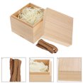 thumbnail image 3 of 1Set Nesting Boxes Beige Square Paulownia Wood 11.8X7.9X3.9In, 3 of 8