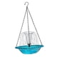 thumbnail image 3 of Fuente solar colgante para baño de pájaros, baño para pájaros con burbujas para exteriores azul, 3 of 9