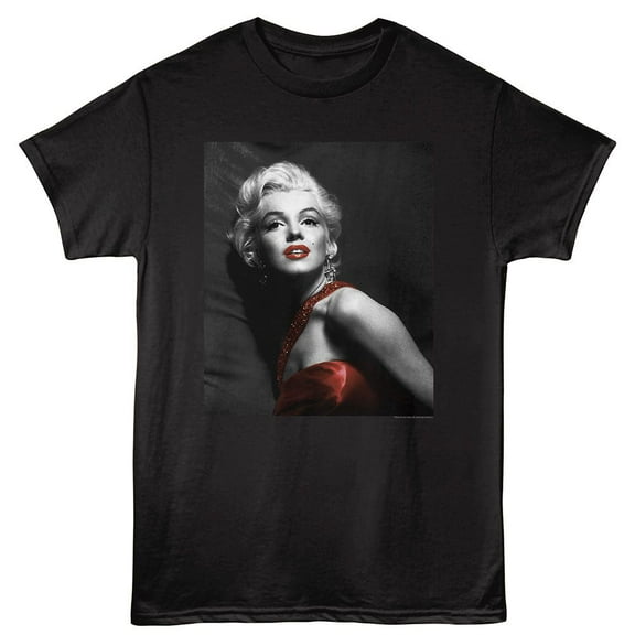 Marilyn Monroe Bw Iconic Photo Black Adult T-Shirt