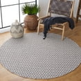 thumbnail image 2 of SAFAVIEH Montauk Corrine Geometric Cotton Area Rug, Ivory/Grey, 2'3" x 3'9", 2 of 9