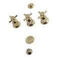thumbnail image 1 of Kingston Brass KB6322DX Concord Robinet de Bidet Moderne à 3 Poignées, Laiton Poli, 1 of 1
