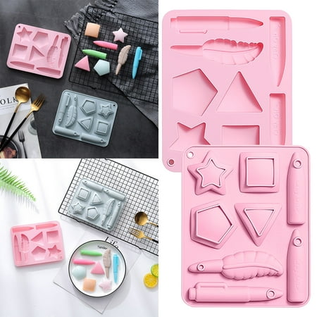 

Soighxzc Washable Silicone Cake Cake Candy Chocolate Decorating Tray DIY Craft Project