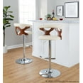 thumbnail image 2 of Gardenia Adjustable Bar Stool, Chrome Bar Stools, Bar Chairs, Swivel Bar Stools, Bar Stools Set of 2, 2 of 6