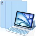 thumbnail image 1 of Funda con teclado KBCASE para iPad Air de 11" inalámbrica azul, 1 of 8