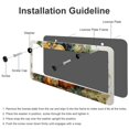 thumbnail image 4 of Happy Fall Harvest Pumpkin License Plate Frames 2 Pack Autumn Thanksgiving Pumpkin Auto Decorative Frames Cars Protector Cover Holder for Us Standard Vehicles 2 Round Holes Metal License Plate Cover, 4 of 6