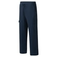 thumbnail image 3 of Bcfgryg Male Casual Solid Trouser Full Length Side Pockets Drawstring Pant Trouser Men's Straight Leg Casual Pants, 3 of 5