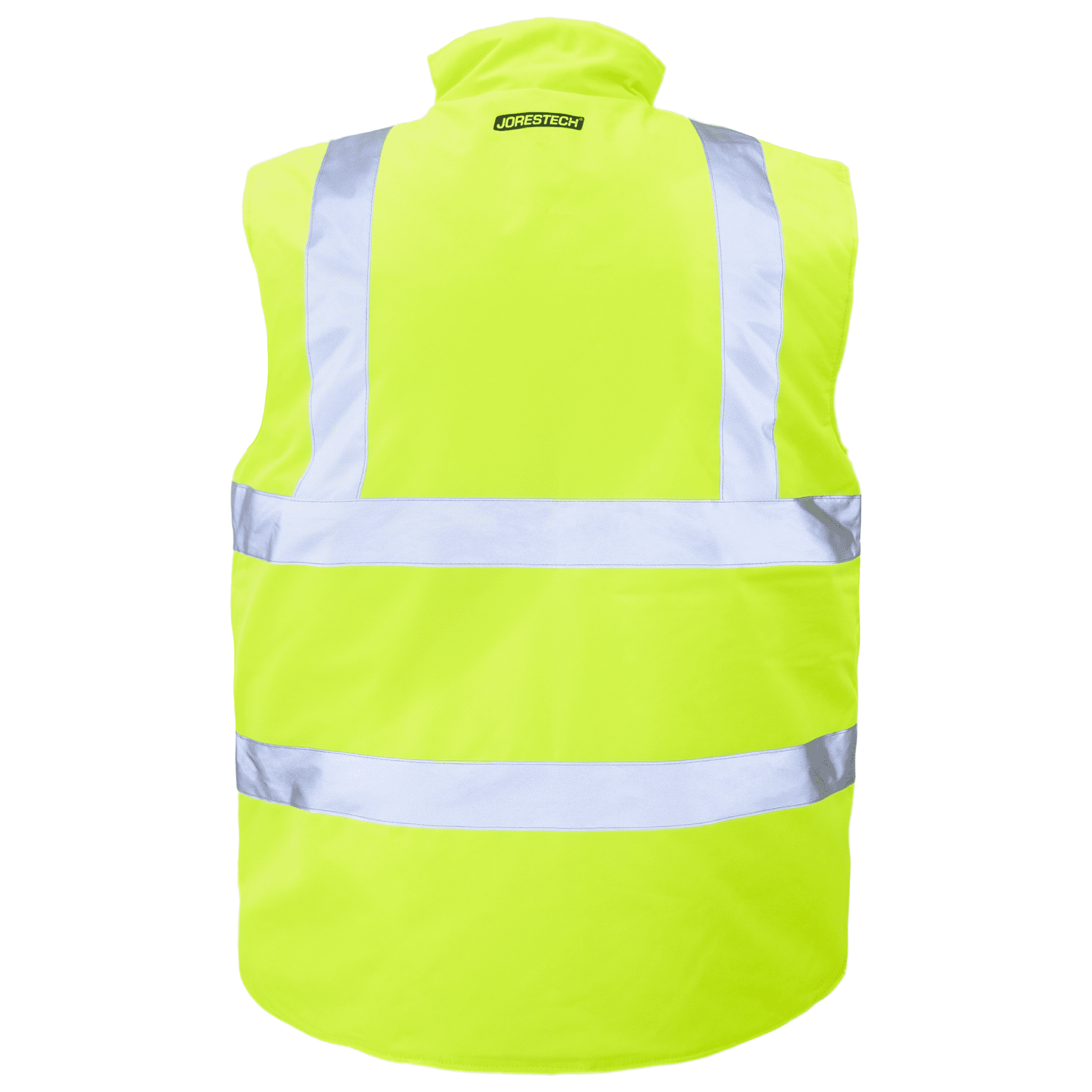 JORESTECH Hi-Vis Reversible Insulated Safety Vest, ANSI Class 2, VL-07 (3XL, Lime)
