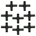 thumbnail image 2 of 8PCS Versatile 4-Way Black PVC Pipe Fittings: Perfect for DIY Plant Support and, 2 of 6