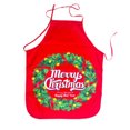 thumbnail image 1 of Delantal navideño, delantal divertido de dibujos animados estilo Navidad Papá Noel/alce/muñeco de nieve, para cocinar, limpio, 1 of 5