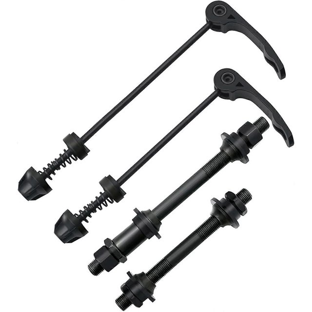 KAIYANG Accesorios para eje hueco de varilla de liberación rápida de bicicleta Kit de eje hueco delantero y trasero